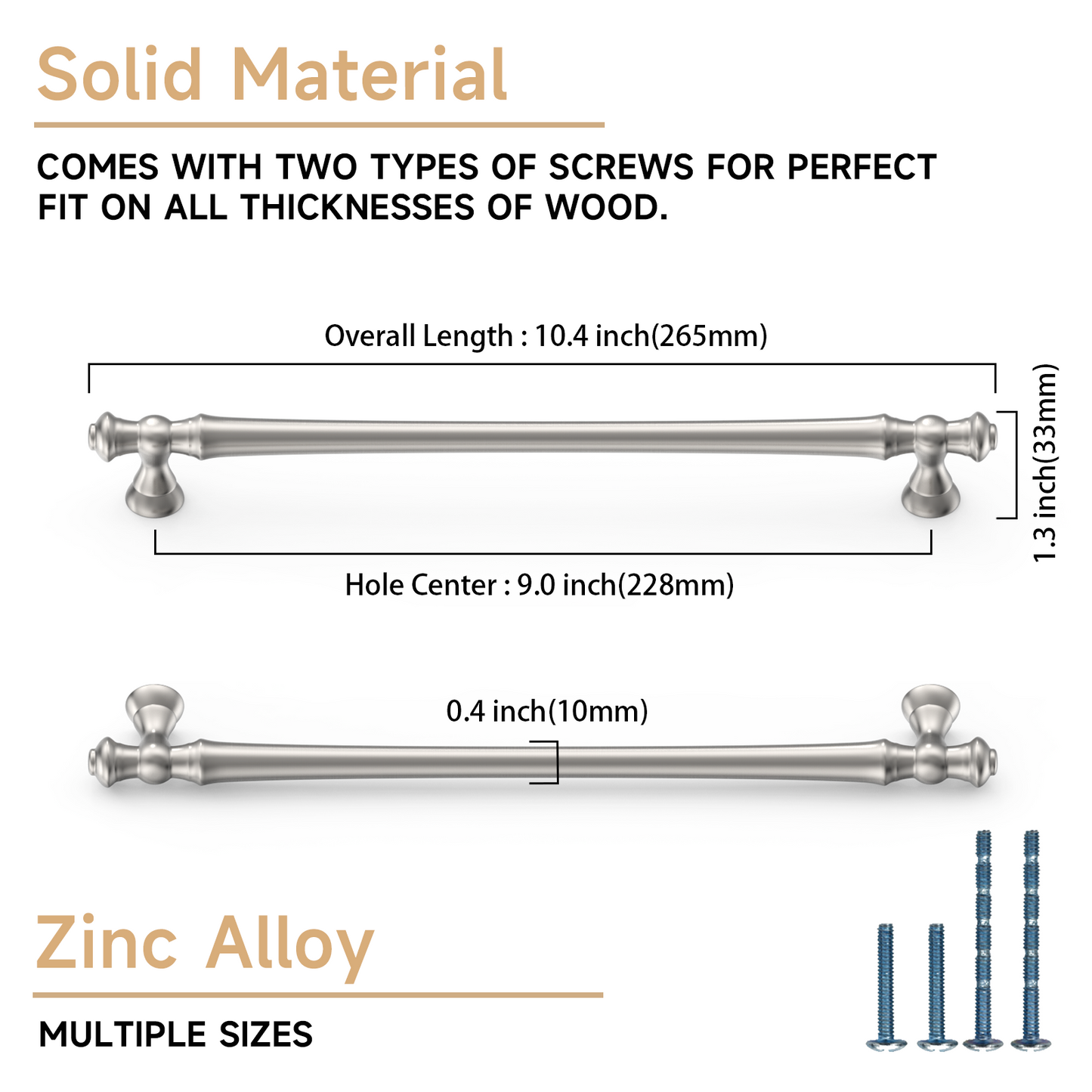 Asidrama 3768 Oil Rubbed Bronze 10 Pack Kitchen Cabinet Pulls