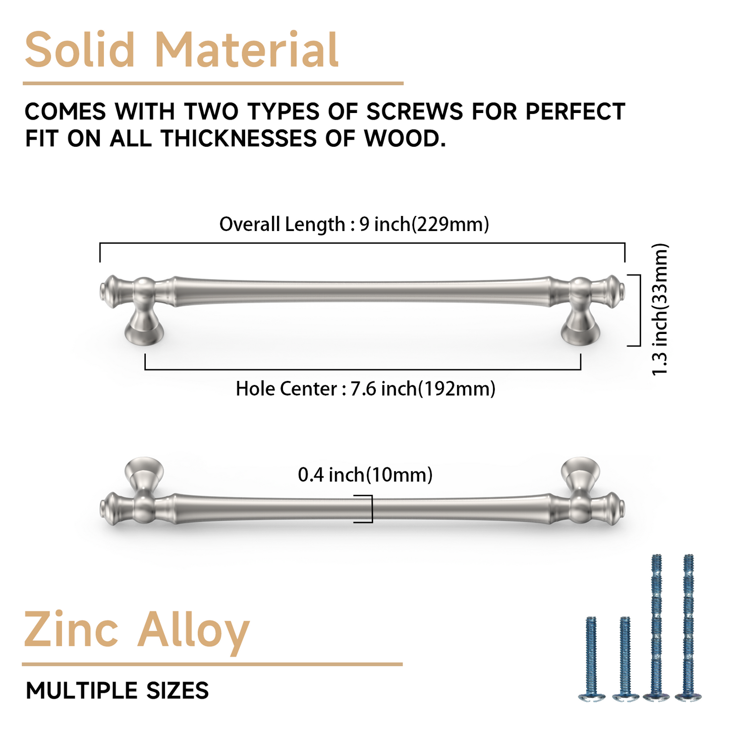 Asidrama 3768 Oil Rubbed Bronze 10 Pack Kitchen Cabinet Pulls