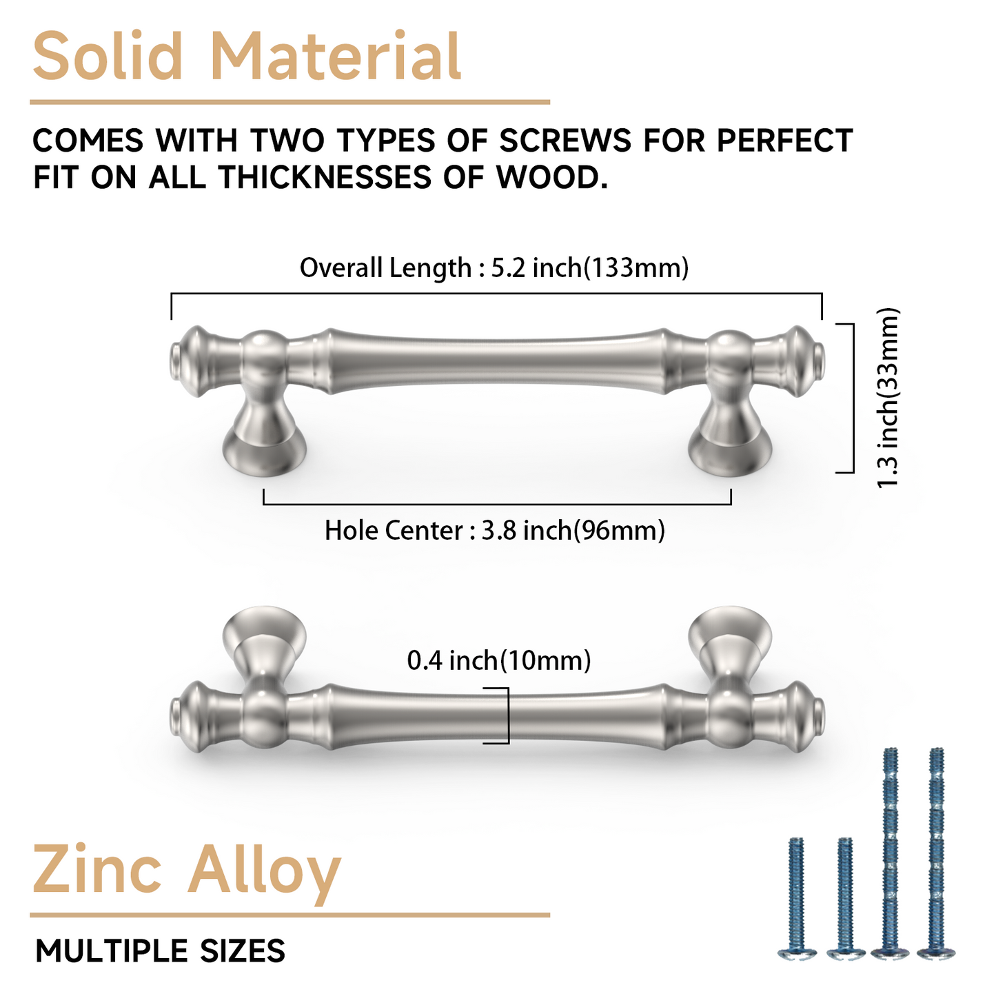 Asidrama 3768 Oil Rubbed Bronze 10 Pack Kitchen Cabinet Pulls