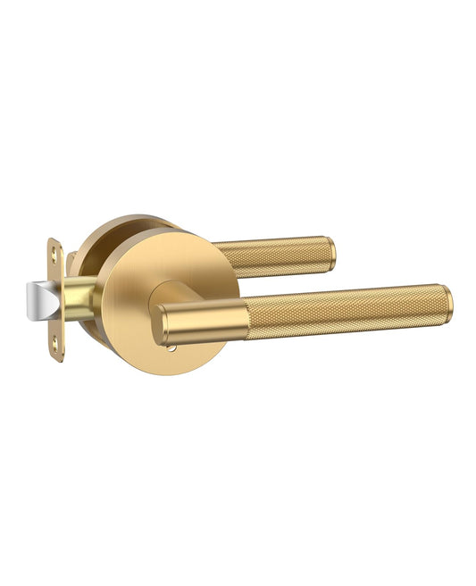Industrial Round Knurled Door Handle 02-124
