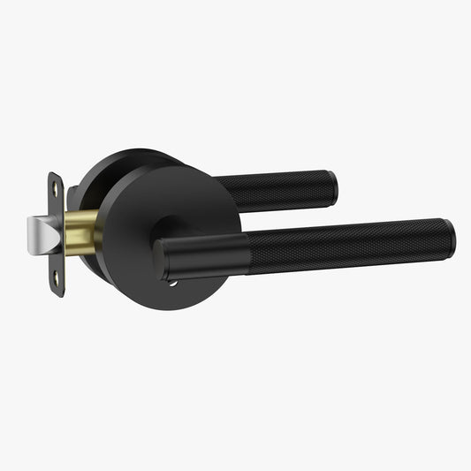 Industrial Round Knurled Door Handle 02-124