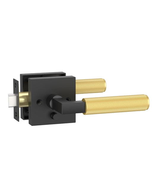 Industrial Two-Tone Knurled Door Handle 01-098