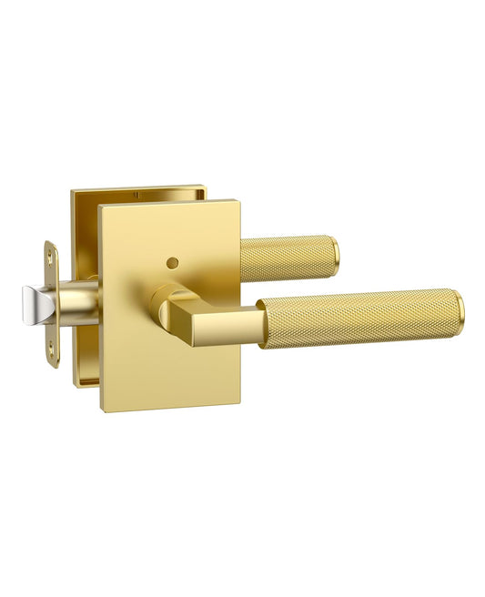 Industrial Two-Tone Gold & Black Door Handle 08-098