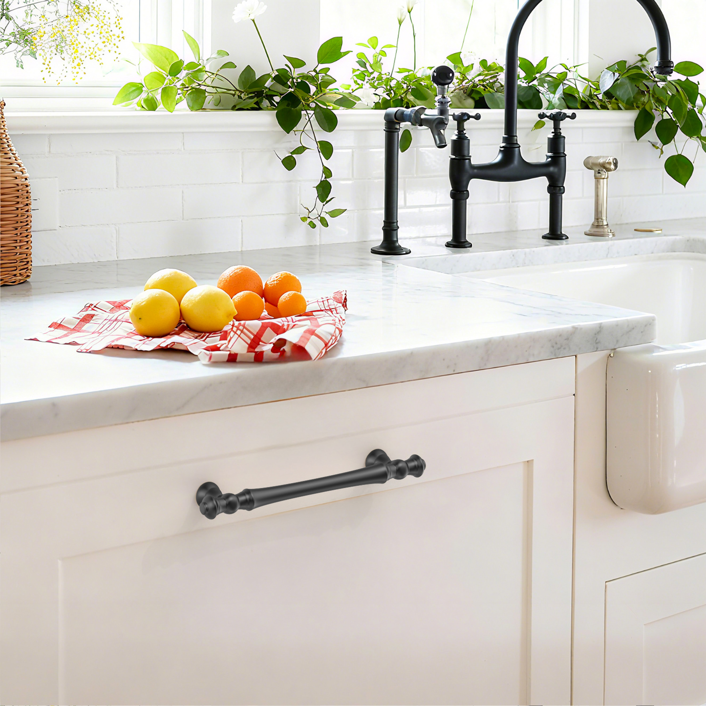 Asidrama 3768 Matte Black 10 Pack Kitchen Cabinet Pulls