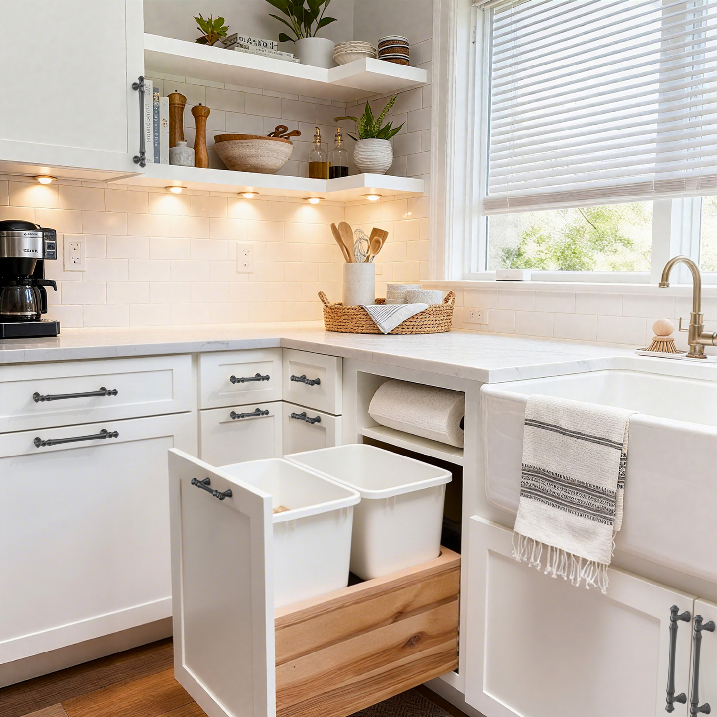 Asidrama 3768 Matte Black 10 Pack Kitchen Cabinet Pulls